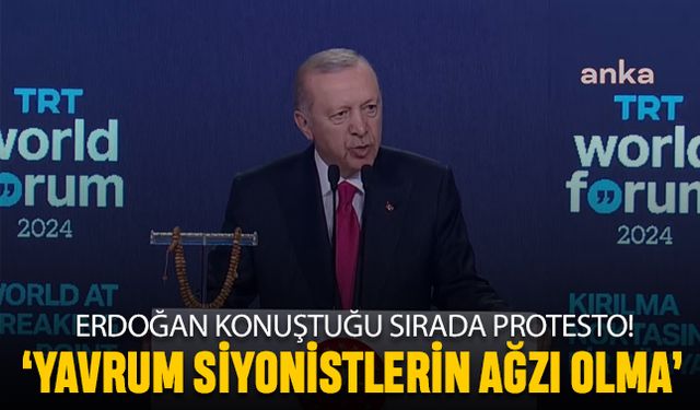 Erdoğan’a şok protesto; Yavrum Siyonistlerin ağzı olma