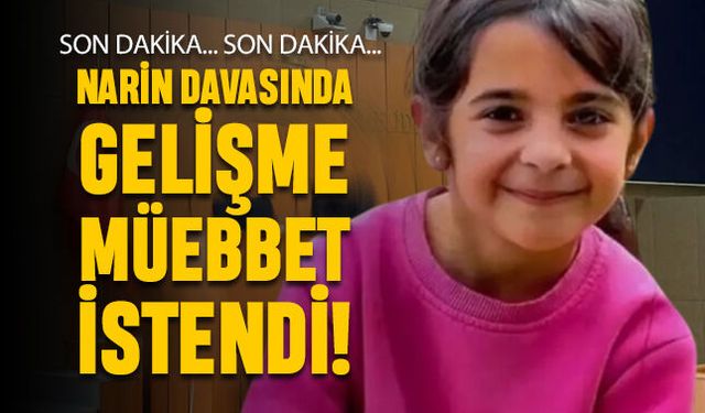 Son dakika; Narin davasında gelişme, o isimlere müebbet istendi