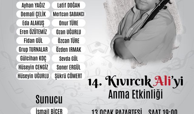 Kıvırcık Ali Vefatının 14. Yılında Kartal’da anılacak