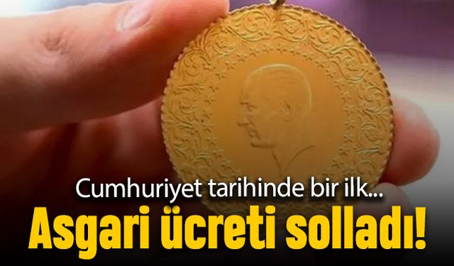 Cumhuriyet Altını ilk defa asgari ücreti solladı