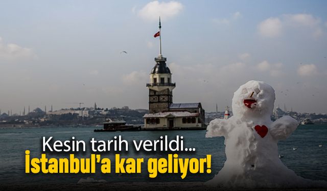 Kesin tarih verildi; İstanbul’a kar geliyor