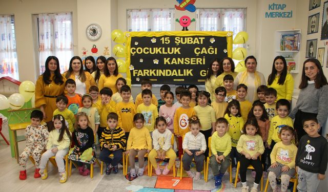 Kartal'da kreş öğrencilerinden anlamlı etkinlik