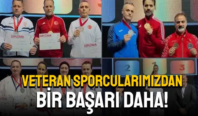 Veteran sporcularımızdan bir başarı daha