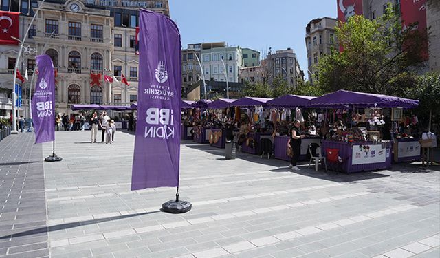 Beyoğlulu kadınların el emekleri tezgahta