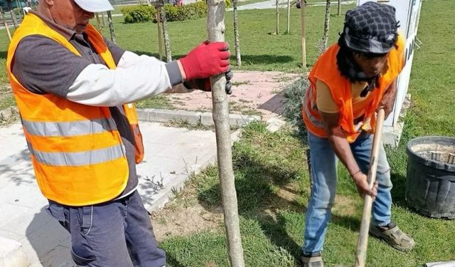 Silivri'de parklar bakıma alındı