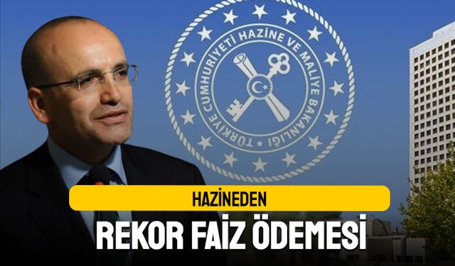 Hazineden rekor faiz ödemesi