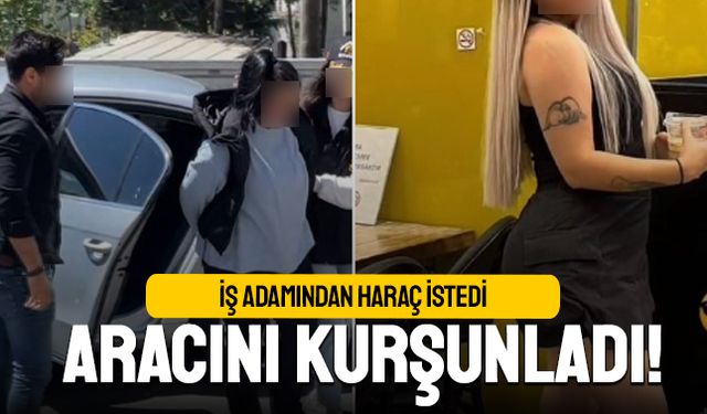 Küçükçekmece'de iş adamından haraç isteyen kadın araç kurşunladı
