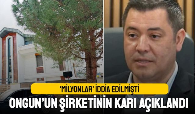 Milyonlar iddia edilmişti; Ongun’un şirketinin karı açıklandı