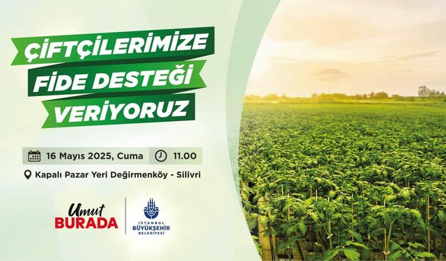 Silivri’de üreticiye yazlık fide desteği sürüyor