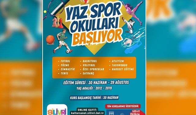 Silivri’de yaz, spor okullarıyla geçecek