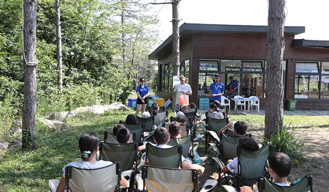 İstanbullu çocuklar yazı doğayla iç içe geçiriyor