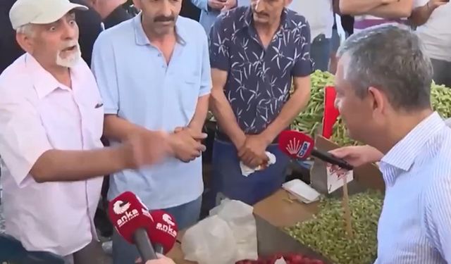 Özgür Özel pazar ziyaretinde; Tayyip bey geliyor mu hiç buralara?