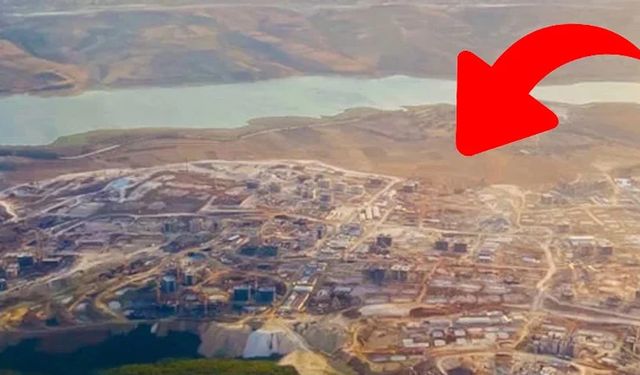 19 Mart'tan sonra işler hızlandı; Sazlıdere Barajı bölgesindeki inşaatların kabası bitti