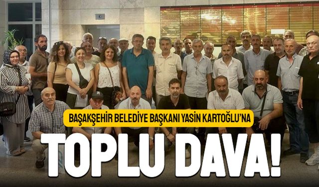 Şahintepeliler belediye kararına karşı toplu dava açtı