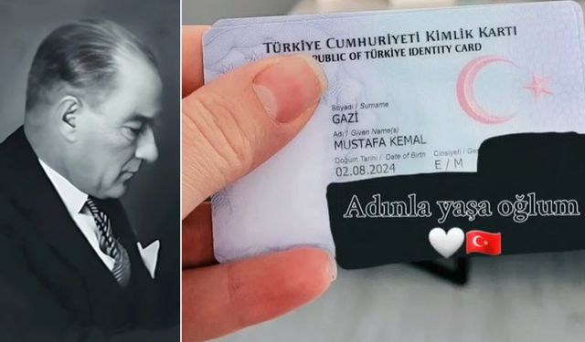 Soyadları Gazi, bebeklerinin ismi Mustafa Kemal