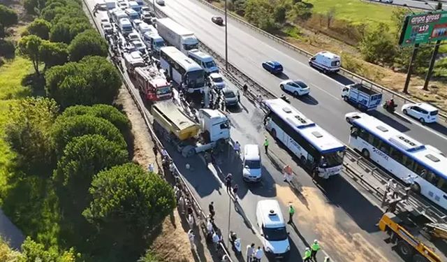 TEM Otoyolu’nda zincirleme kaza: 1 ölü, 21 yaralı