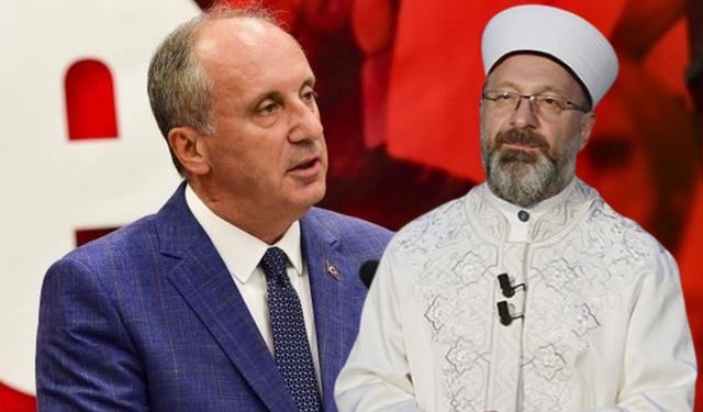 Muharrem İnce'den helallik isteyen Ali Erbaş'a çok konuşulacak yanıt
