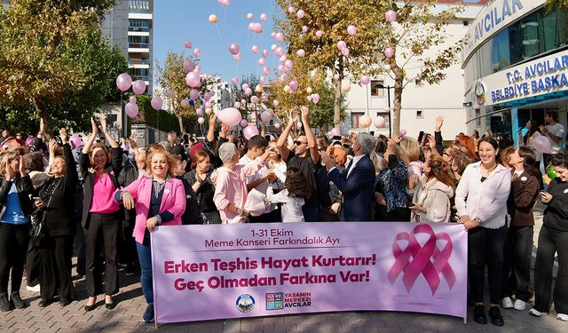 Balonlar Burcu Hanım için yükseldi