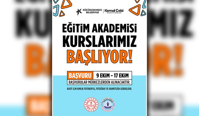 Küçükçekmece Eğitim Akademisi Kurs Kayıtları Başladı