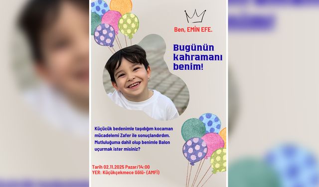 2 Kasım’da Küçükçekmece Gölü’nde umut dolu bir buluşma