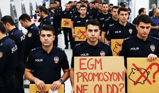 Polislerden eylem; Promosyon ve faizsiz kredi istiyorlar