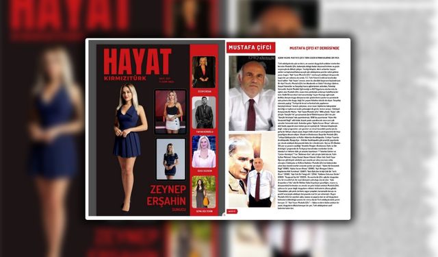 EDEBİYAT DÜNYASINDA BİR MARKA OLAN AŞK YAZARI HAYAT KIRMIZI TÜRK DERGİSİNDE