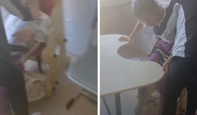 Bursa'da skandal görüntüler; Otizmli çocuklar sıralara bağlandı