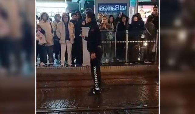 Çözüm sürecine tepki gösteren trafik polisi gündemde