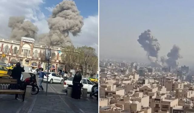 İsrail, İran'a saldırı başlattığını duyurdu; Bir kadın vurulma anını kaydetti