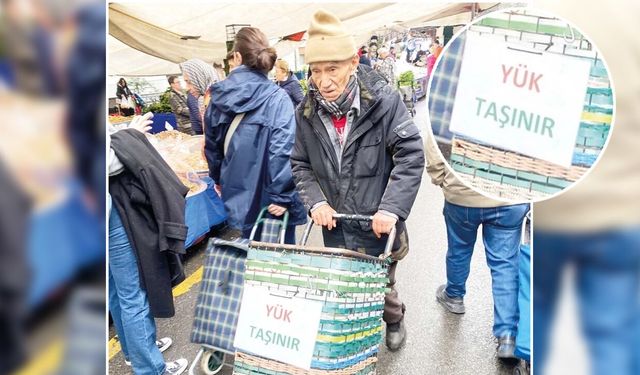 Pazarda Yürek Burkan Görüntü: "Yük Taşınır"
