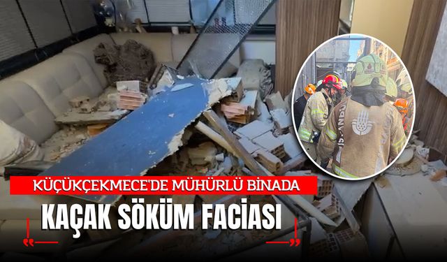 Küçükçekmece'de Mühürlü Binada Kaçak Söküm Faciası: 1'i Ağır 3 Yaralı!