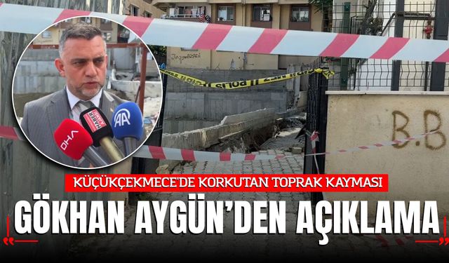 KÜÇÜKÇEKMECE'DE KORKUTAN TOPRAK KAYMASI: Mahsur Kalan 29 Kişi İtfaiye Merdiveniyle Kurtarıldı