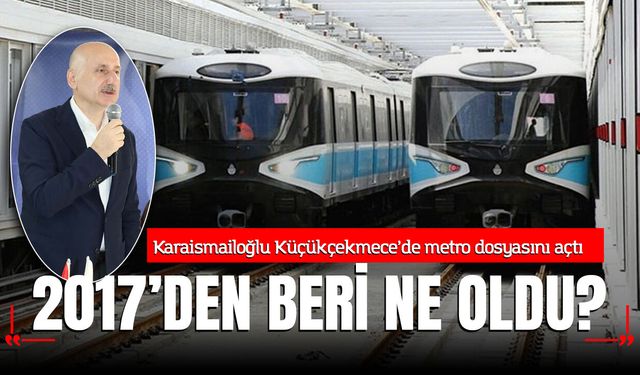 Karaismailoğlu Küçükçekmece’de metro dosyasını açtı: “2017’den beri ne oldu?”