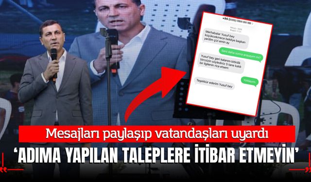 Küçükçekmece Belediyesi'nden Dolandırıcılık Uyarısı: "Adıma Yapılan Taleplere İtibar Etmeyin"