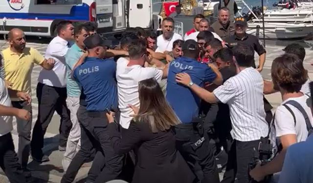 Silivri'de Batan Gemiyi Takip Eden Gazetecilere Çirkin Saldırı