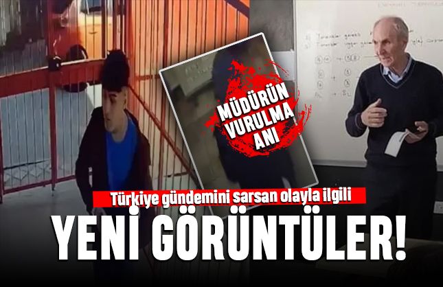 Okul müdürü İbrahim Oktugan'ın öldürülme anı videosu