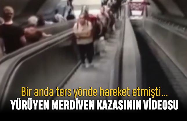 İzmir'de yürüyen merdiven kazasının görüntüleri çıktı