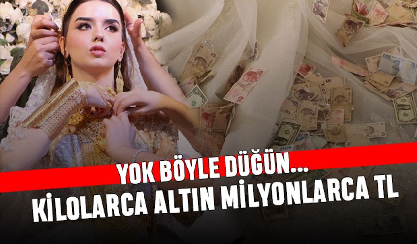 Şanlıurfa'da geline hazine takıldı; kilo kilo altın, milyonlarca TL