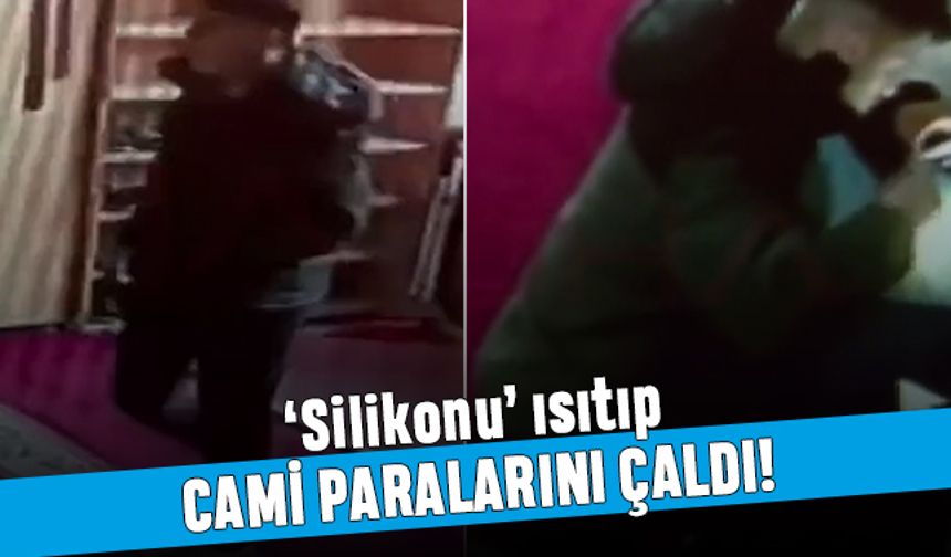 Silikonu ısıtıp, uyuma numarası yaparak cami paralarını çaldı