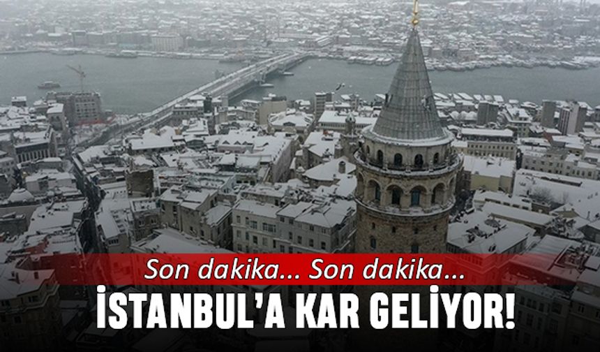 Tarih verildi hafta sonuna dikkat; İstanbul'a kar geliyor