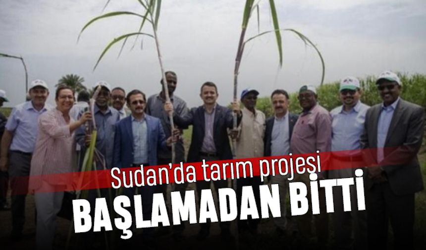 10 yıl süren Sudan'da tarım projesi iptal edildi