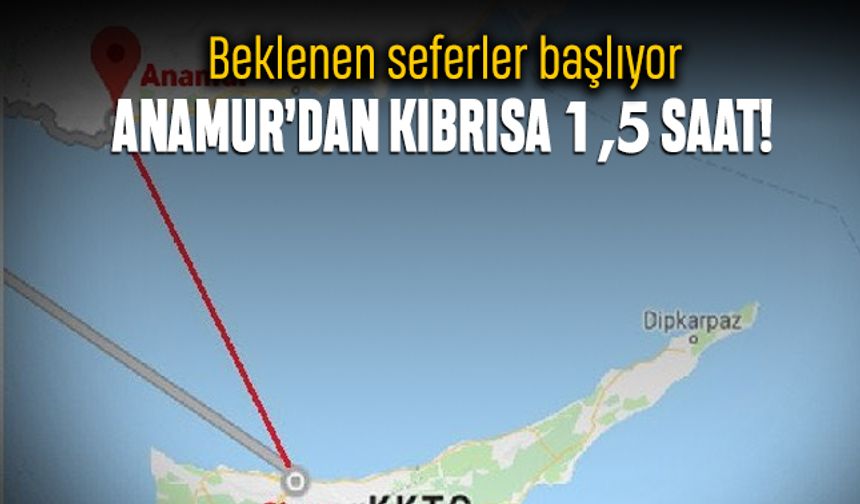 Beklenen seferler başlıyor; Mersin'den Kıbrıs'a feribot