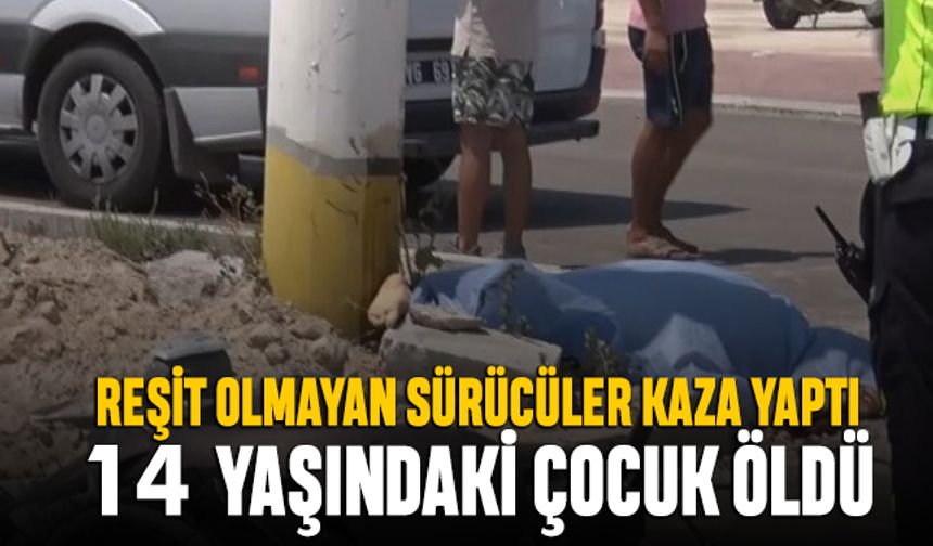 18 yaşından küçük motorcular kaza yaptı; 14 yaşındaki hayatını kaybetti