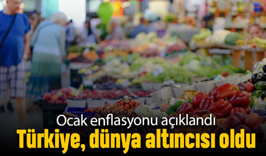 Enflasyon açıklandı; Türkiye dünyada altıncı sırada