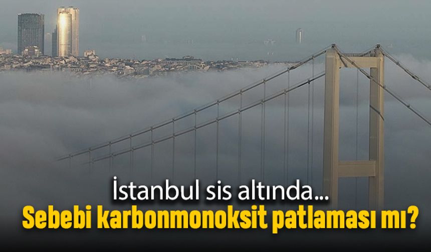 İstanbul sis altında; Hava kirliliği sebebi mi karbonmonoksit patlaması mı?