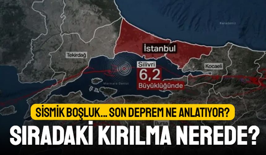 Sismik boşluk; Silivri Depremi ne anlatıyor? Sıradaki kırılma nerede?