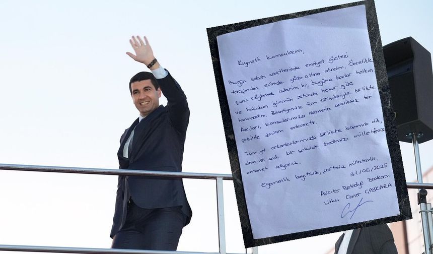 Utku Caner Çaykara'dan mesaj: Başımız dik alnımız açık