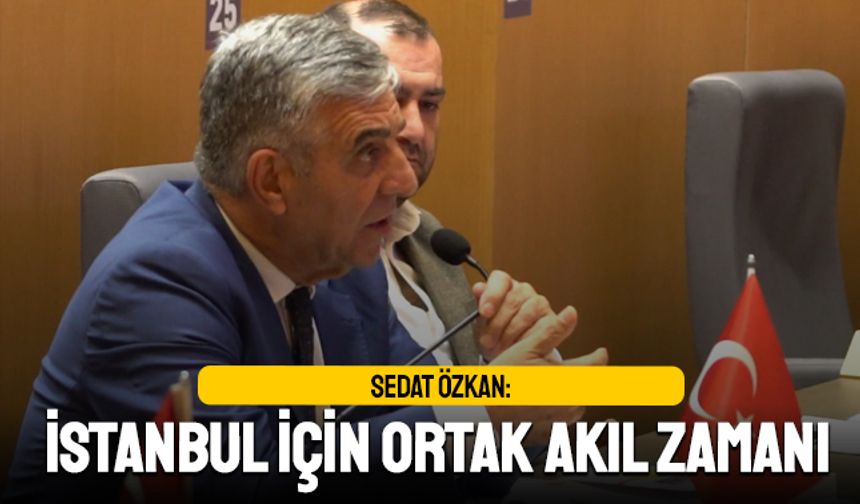 Sedat Özkan: İstanbul için ortak akıl zamanı