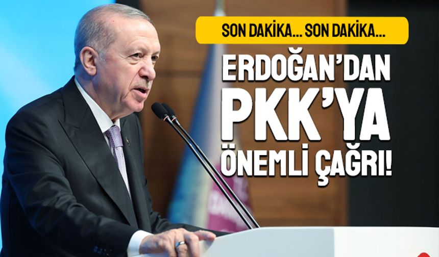 Son dakika; Erdoğan PKK'nın Avrupa ve Suriye kollarına da çağrı yaptı