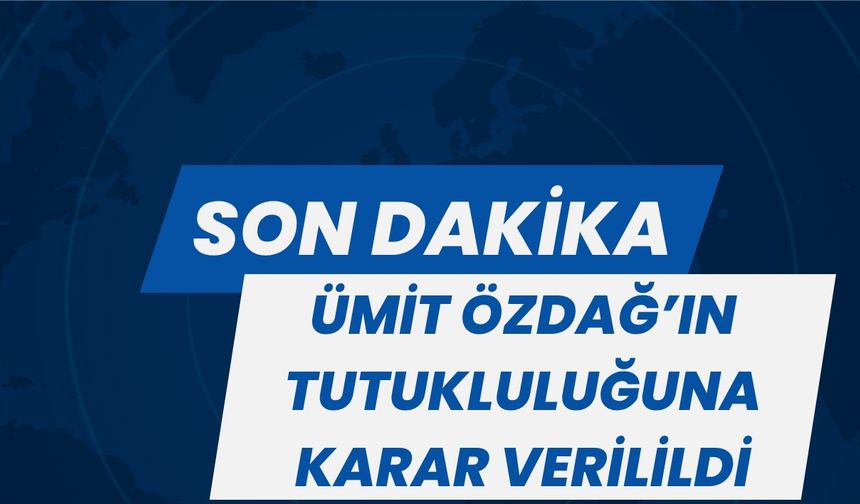 Son Dakika!  Ümit Özdağ hakkında karar verildi
